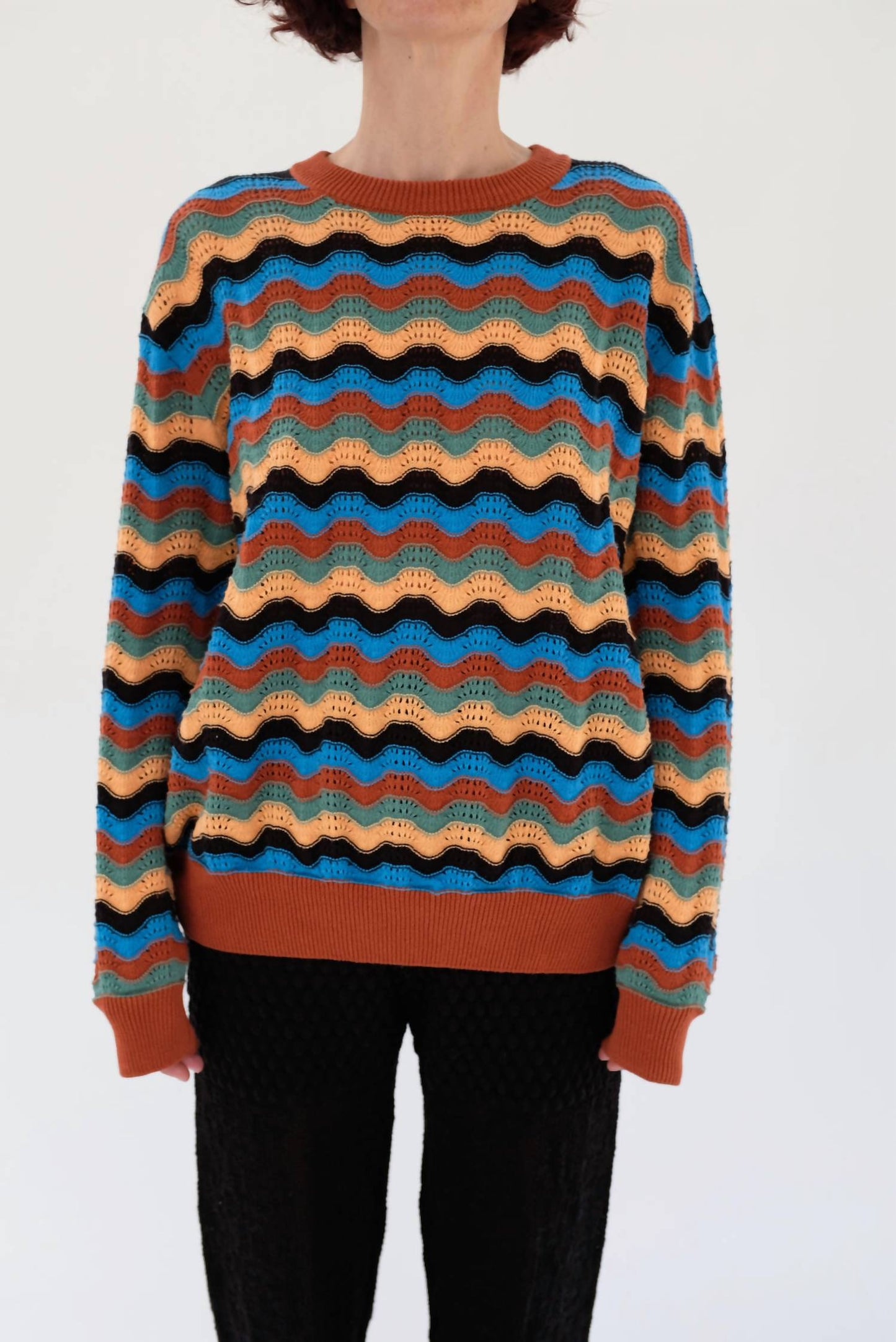 Beklina - Angata Oversized Cotton Crew Sweater