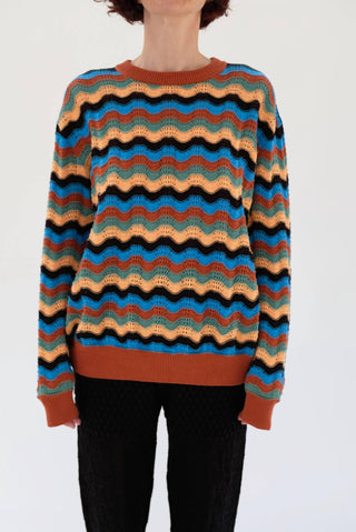 Beklina - Angata Oversized Cotton Crew Sweater
