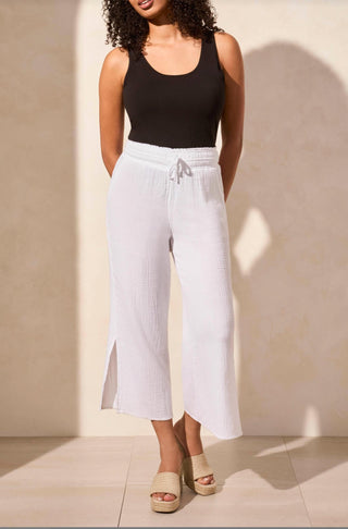 Tribal - Wilma Wear 2 Ways Wide Leg Pant w/Slit