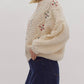 Entro - Cable Knit Round Neck Sweater