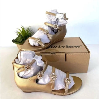 Comfortview - Women Strappy Embellished Sandals