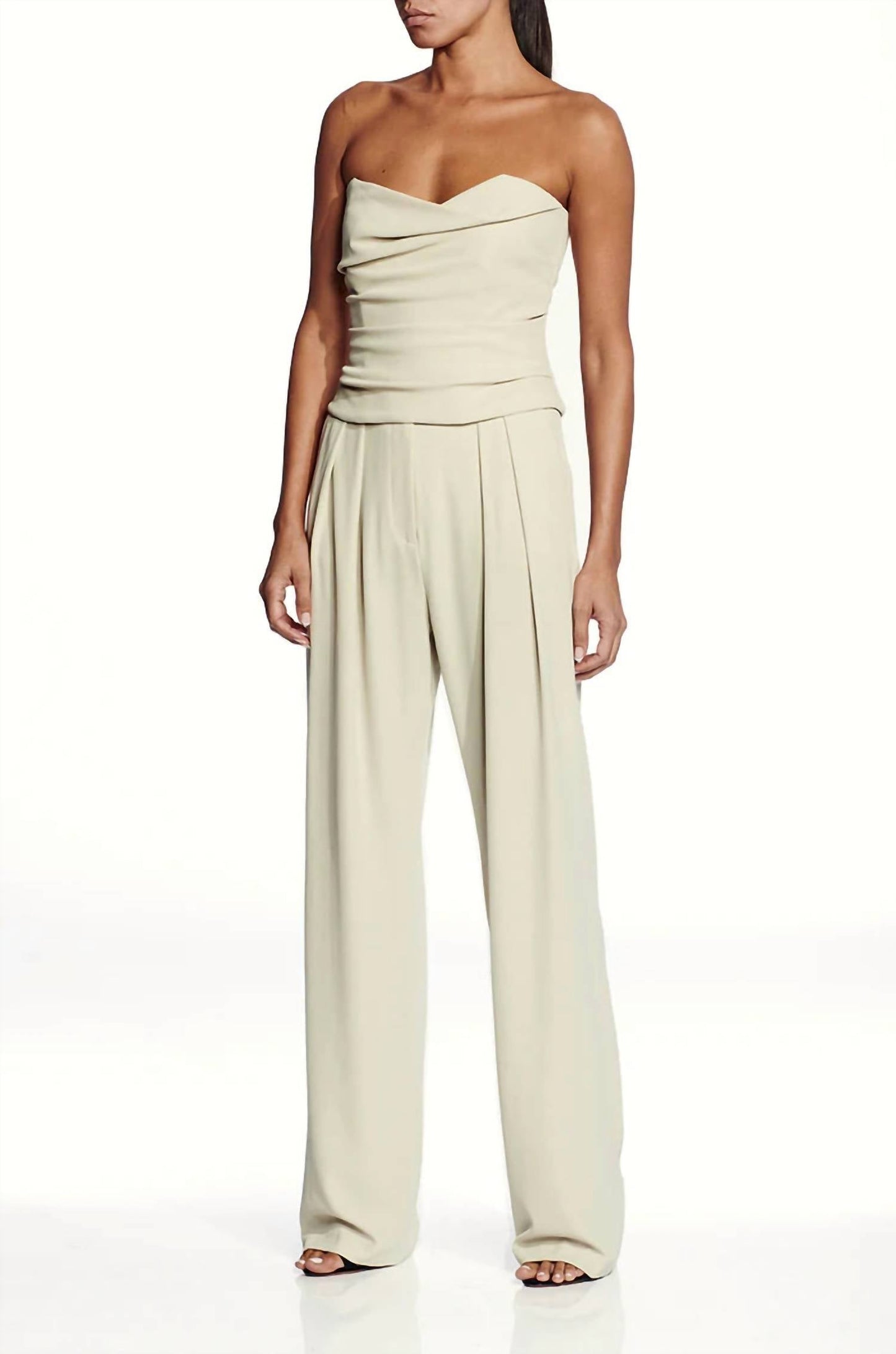 The Sei - Cowl Bustier Strapless Top