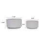2 Pieces Ceramic Flowerpot Set, Milk White