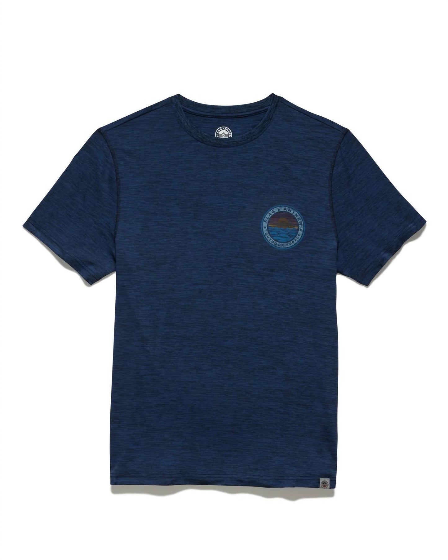 Flags & Anthem - Logo Heritage Sunset Upf Performance Graphic Tee