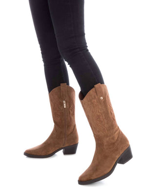 Xti - Women's Italian Western Suede Booties
