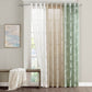 Palm Leaf Burnout Window Sheer Natural 50x84 Inches