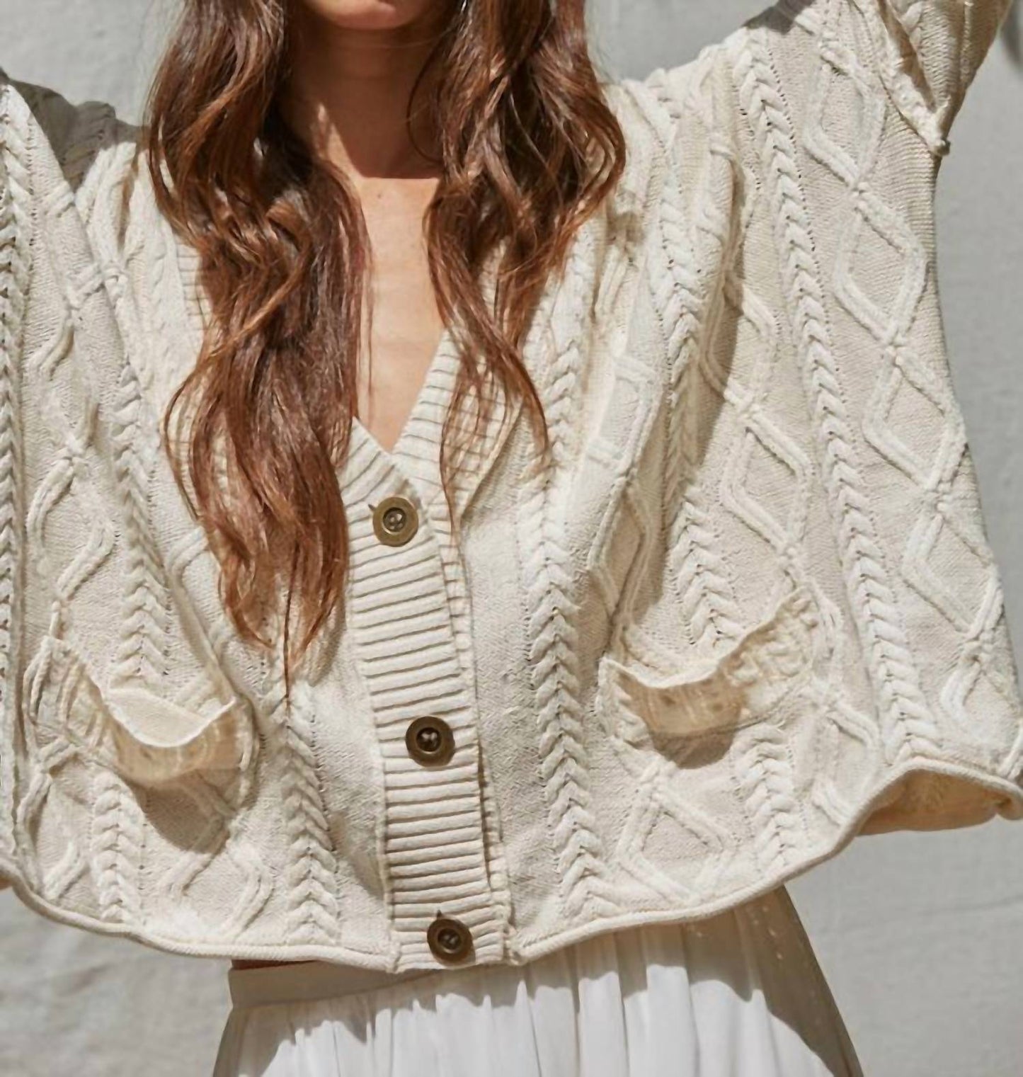 By Together - Anais Cable Knit Cardigan