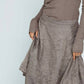 Brazeau Tricot - Cotton Silk Wrinkle Pouf Skirt