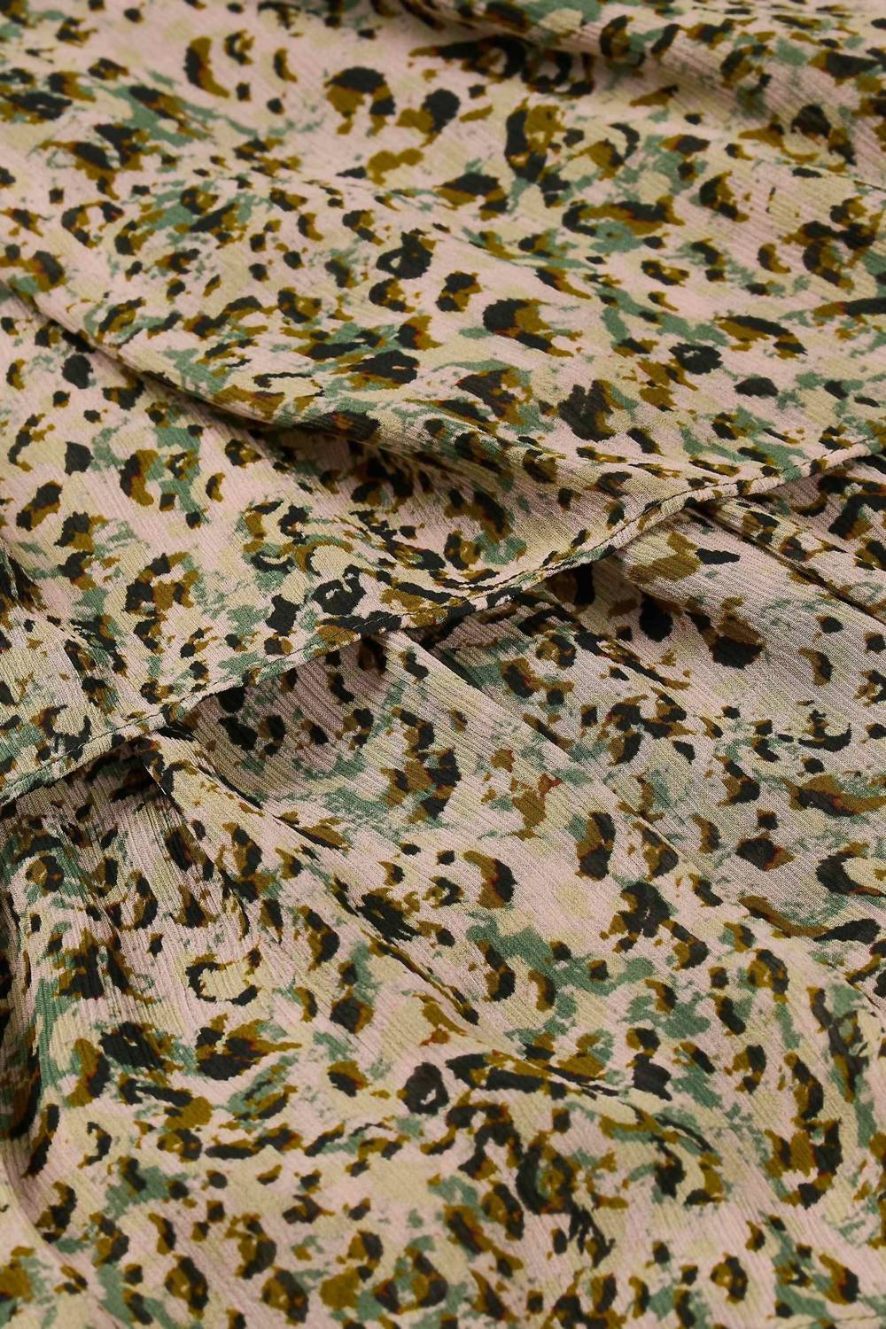 Bash - Midi Printed Ruffled Skirt