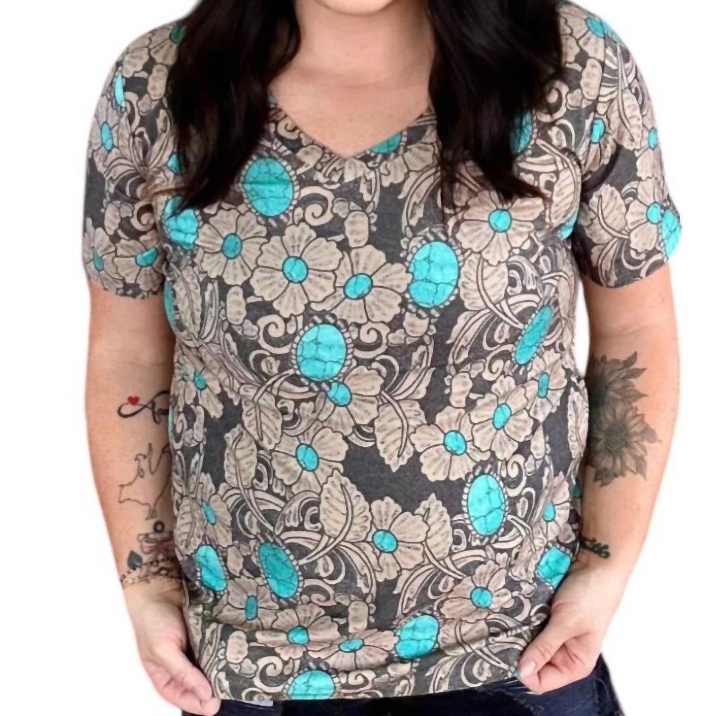Sterling Kreek - Accent V-neck Tee