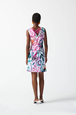 Joseph Ribkoff - Scribble Print Sheath Mini Dress