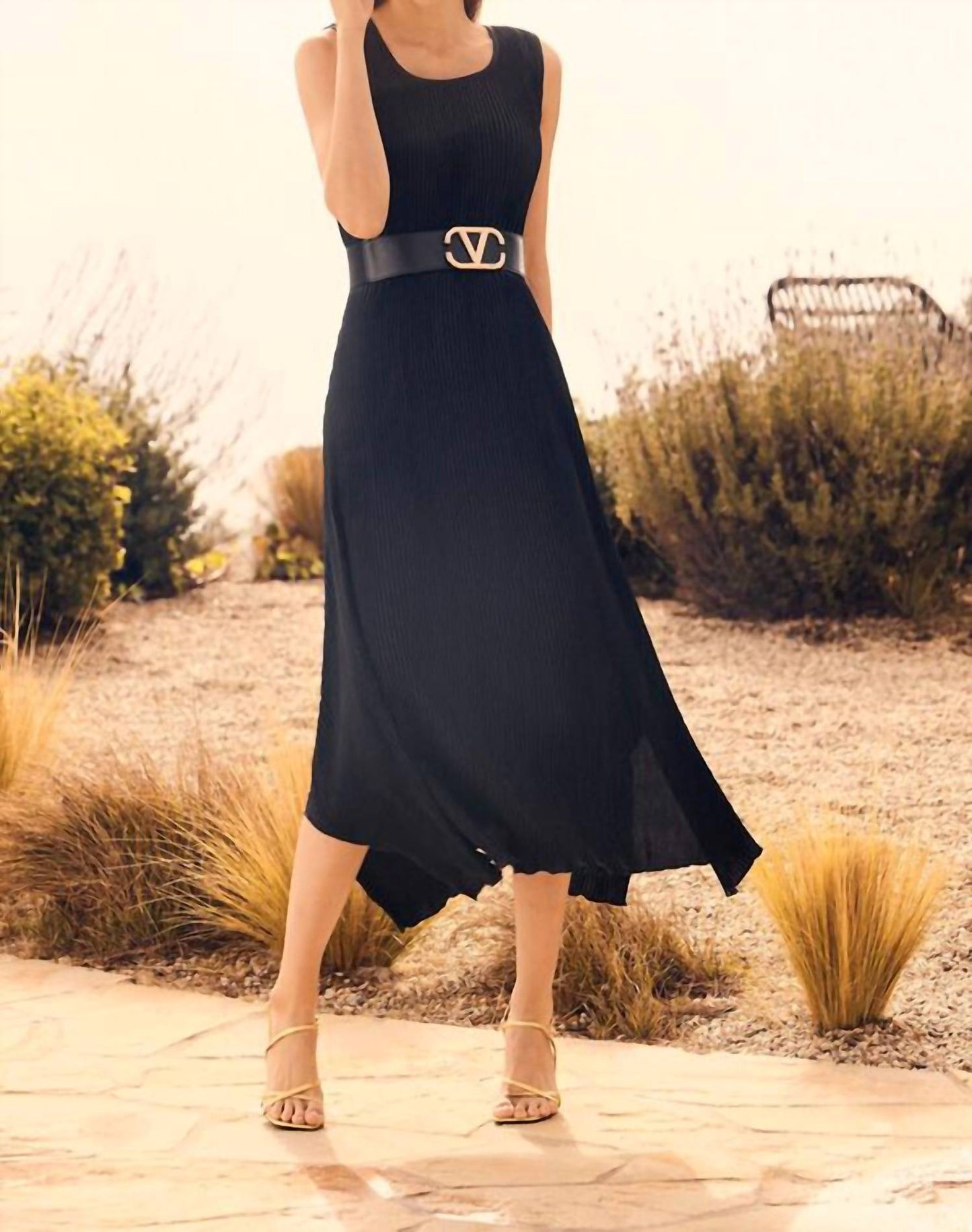 Frank Lyman - Casual Sleeveless A-line Dress Style 251547