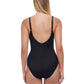 Profile By Gottex - V-Neck Lingerie Surplice One Piece Swimsuit