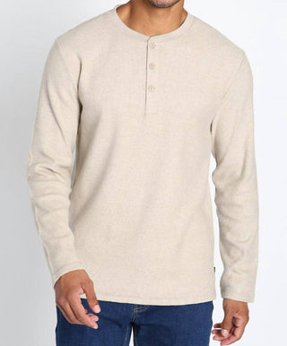 Jachs New York - Brushed Waffle Long Sleeve Henley