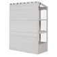 TOPMAX 78-Inch Wooden Greenhouse with Skylights and Folding Shelves