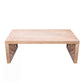 47.2 Rustic Carved Wood Coffee Table – Handcrafted Look with Ornate Side Panels