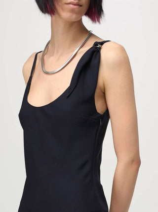 Courreges - Knot Tech Crepe Dress