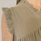 Grade & Gather - Ruffle Cap Sleeve Gauze Dress