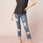 Entro - Solid Shoulder Pad Top