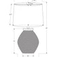 Lighting, 25'h, Table Lamp, Cream Concrete, Beige Shade, Contemporary