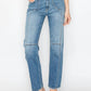 Artemis Vintage - Western Detailed High Rise Straight Jeans