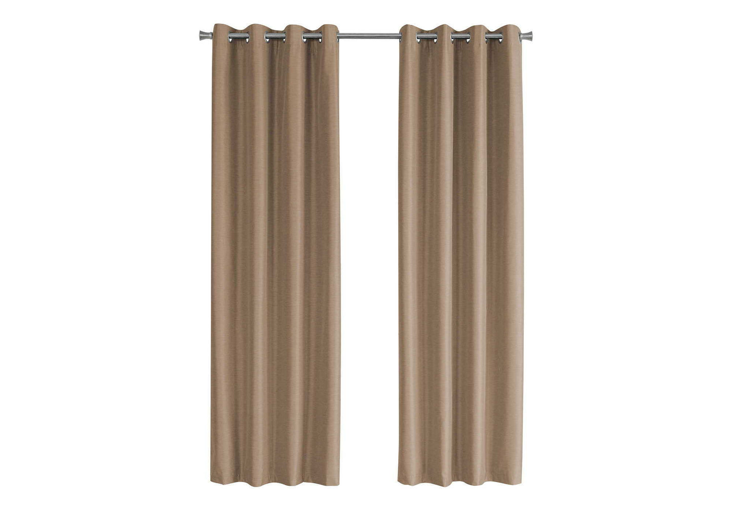 2 Pieces Set Room Darkening Curtain Panels with Grommet - Contemporary Style