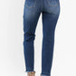 Judy Blue - High Waist Release Hem Non Distressed Slim Jeans