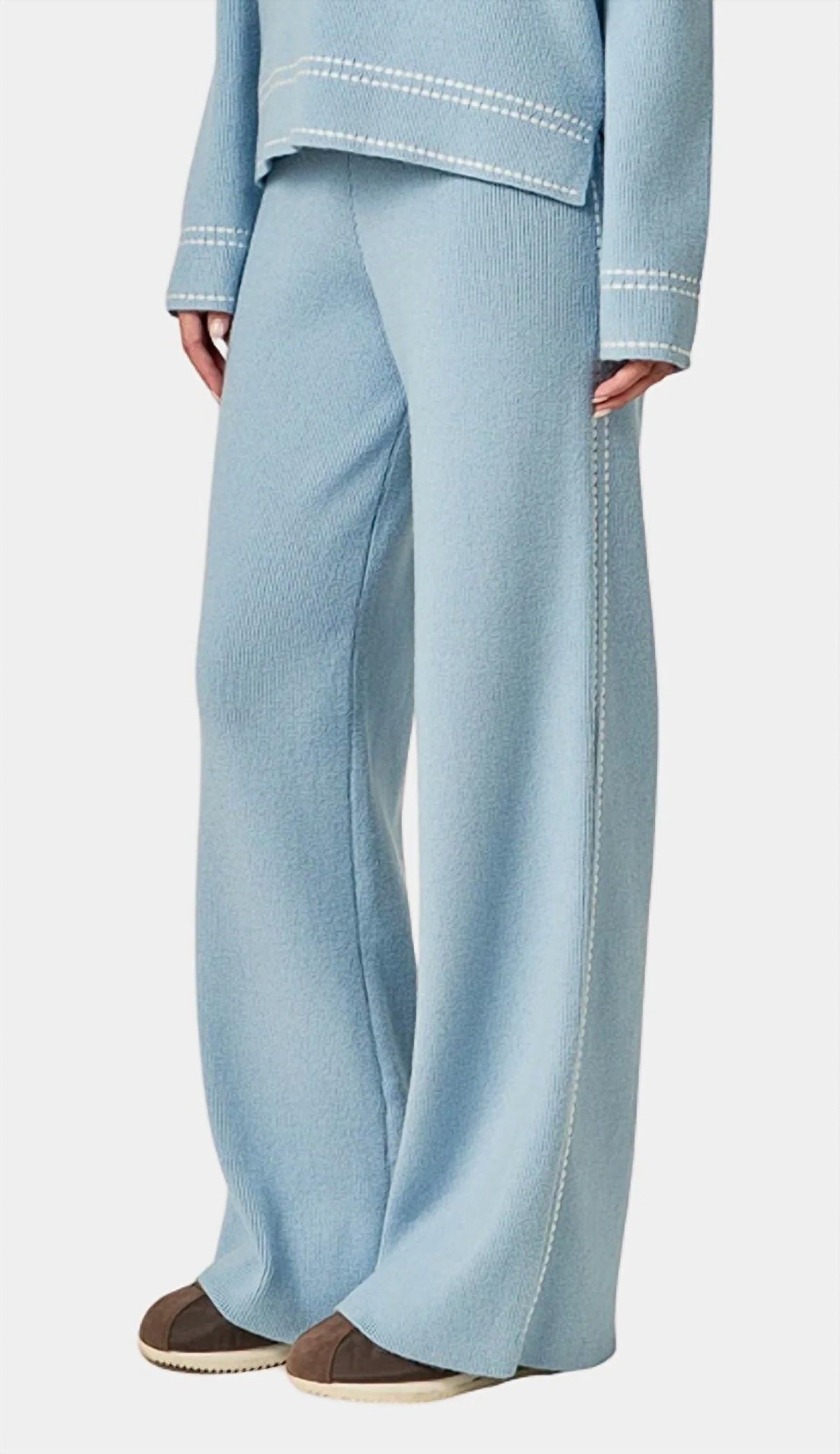 2.7 August Apparel - Max Stitch Knit Long Pants