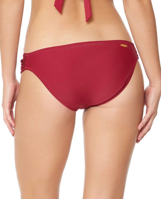 Jessica Simpson - Flower Power Crochet Side Shirred Hipster Bikini Bottom