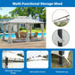 13x10 Outdoor Patio Gazebo Tent with Ventilated Double Roof and Sidewalls