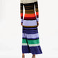 Christopher John Rogers - Striped Ribbed Long Sleeve Maxi Polo Dress