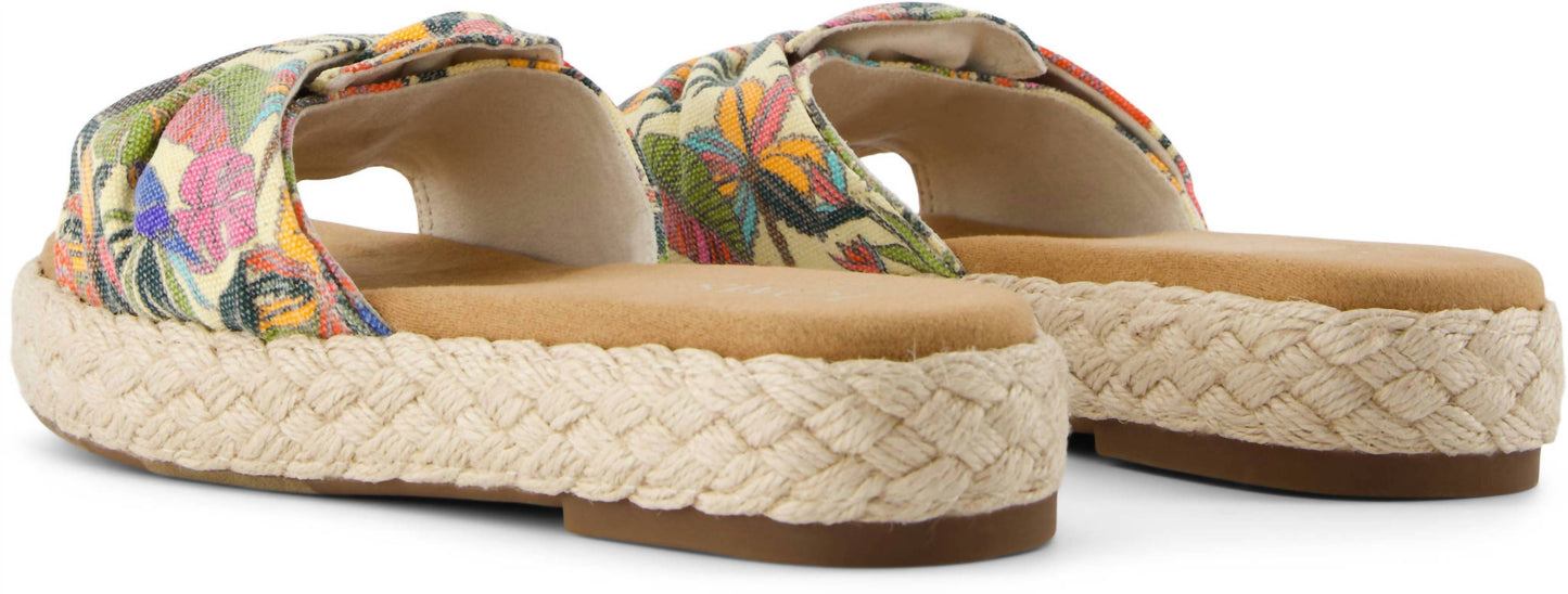 Toms - Women's Abby Slide Flatform Espadrille Sandal