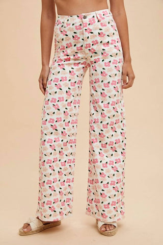 Anniewear - Daisy Denim Floral Jeans