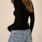 Project Social T - What’s The Scoop Ribbed Longsleeve Top
