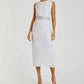 Mac Duggal - Sleeveless High Neck Beaded Midi Sheath Dress
