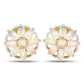 14K Yellow Gold Plated 2.70 Carat Genuine Ethiopian Opal .925 Sterling Silver Earrings