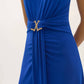 Joseph Ribkoff - Ruched Sleeveless A-line Dress