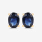 1.90 Carat Genuine Blue Sapphire 10K Yellow Gold Earrings