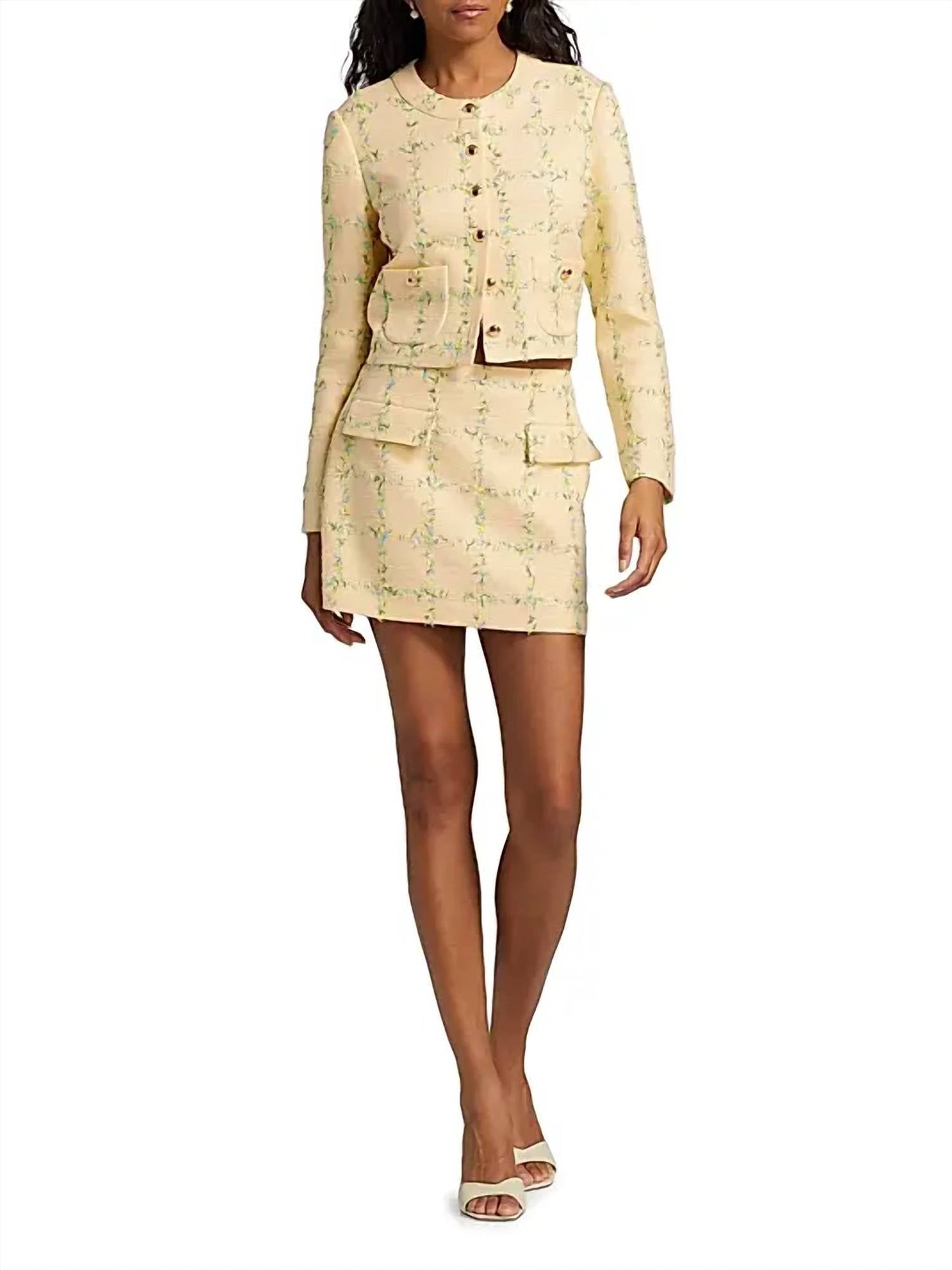 Amanda Uprichard - Maven Check Tweed Jacket