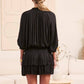 Current Air - Silk Pleated Mini Dress