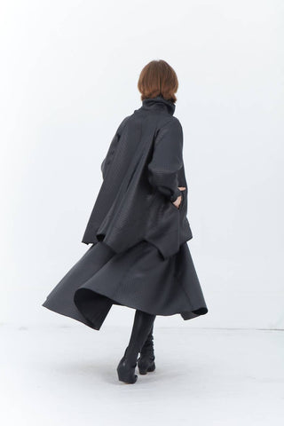 Matthildur - Gable Quilt Midi Skirt