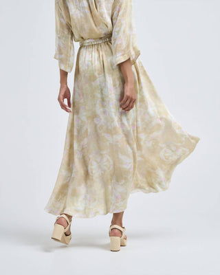 Forte Forte - The Secret Lily Print Viscose Satin Skirt