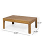 Outdoor Patio Set with Coffee Table and Loveseat - Teak Beige