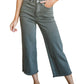 Judy Blue - High Rise Control Top Wide Leg Crop Jeans