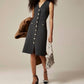 J.Crew - Buttoned Sheath Dress In Italian Stretch Wool Blend