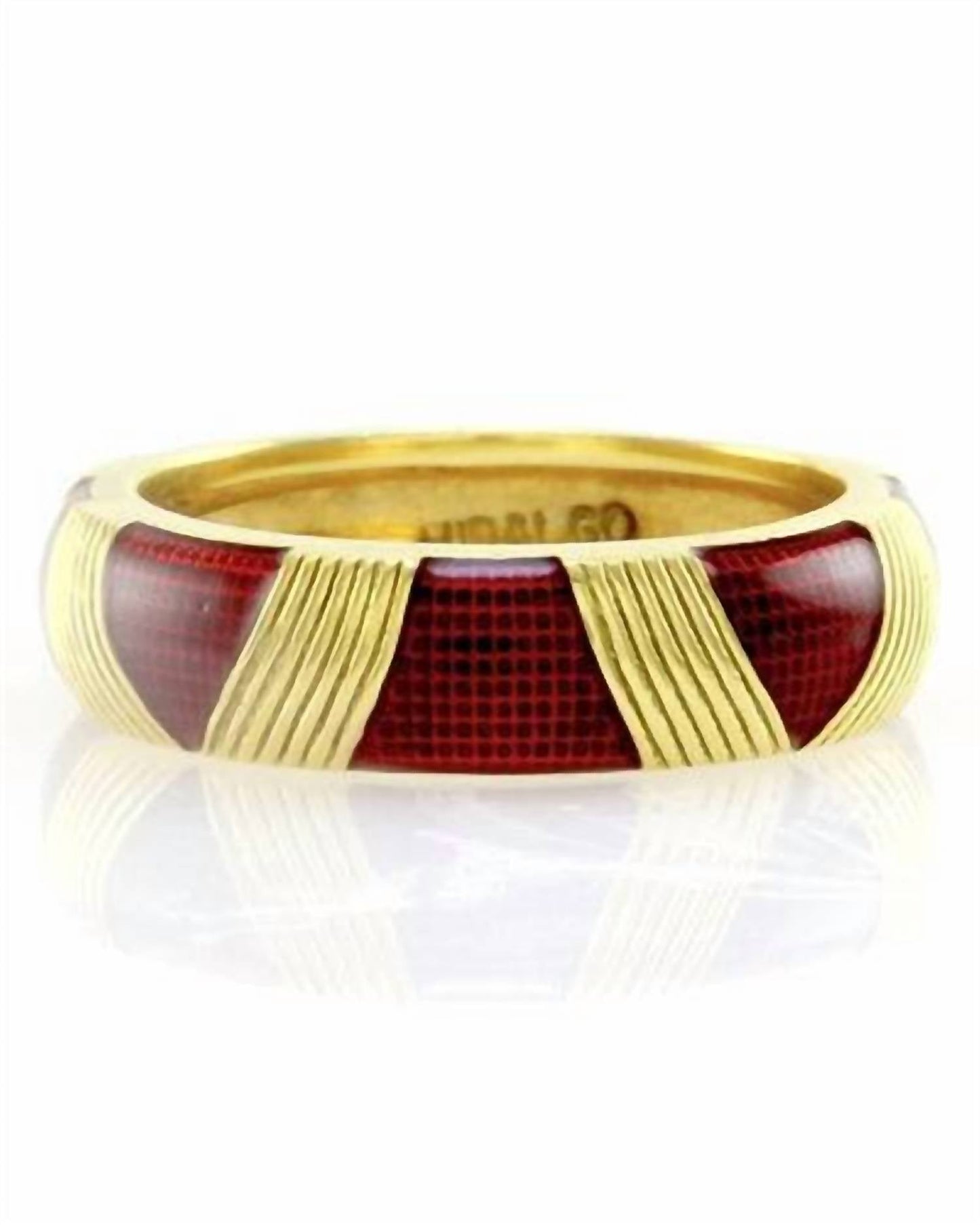 Hidalgo - Red Enamel Ring - Size 7