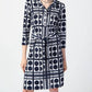 Joseph Ribkoff - Geometric Print Shirtdress