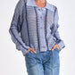 Elan - Sweater V Neck Button Down