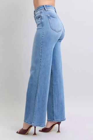 Judy Blue - Full Size Wide Leg Jeans With Pockets