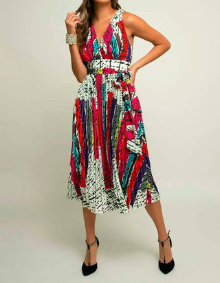 Eva Franco - Odette Pleated Midi Dress